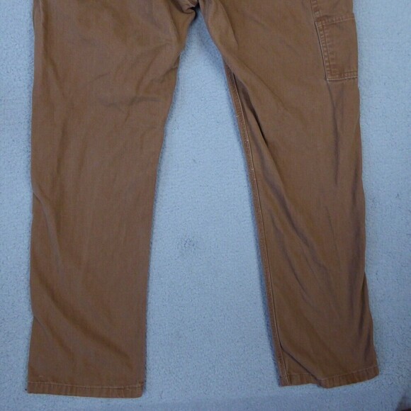 Key Pants Mens 38x34 Brown Dungarees Duck Heavyweight Cotton Carpenter Trucker - Picture 6 of 10